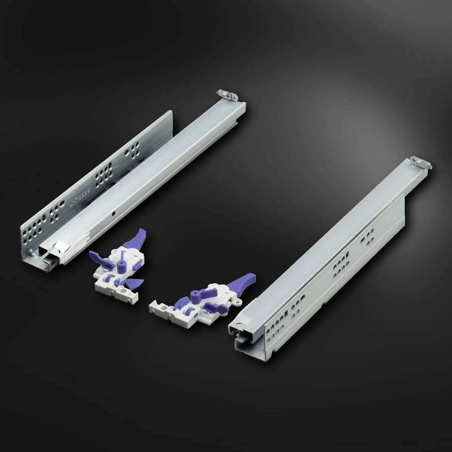 фото Направляющие 400 мм Unihopper скрытого типа с 3D регулировкой, открытие нажатием