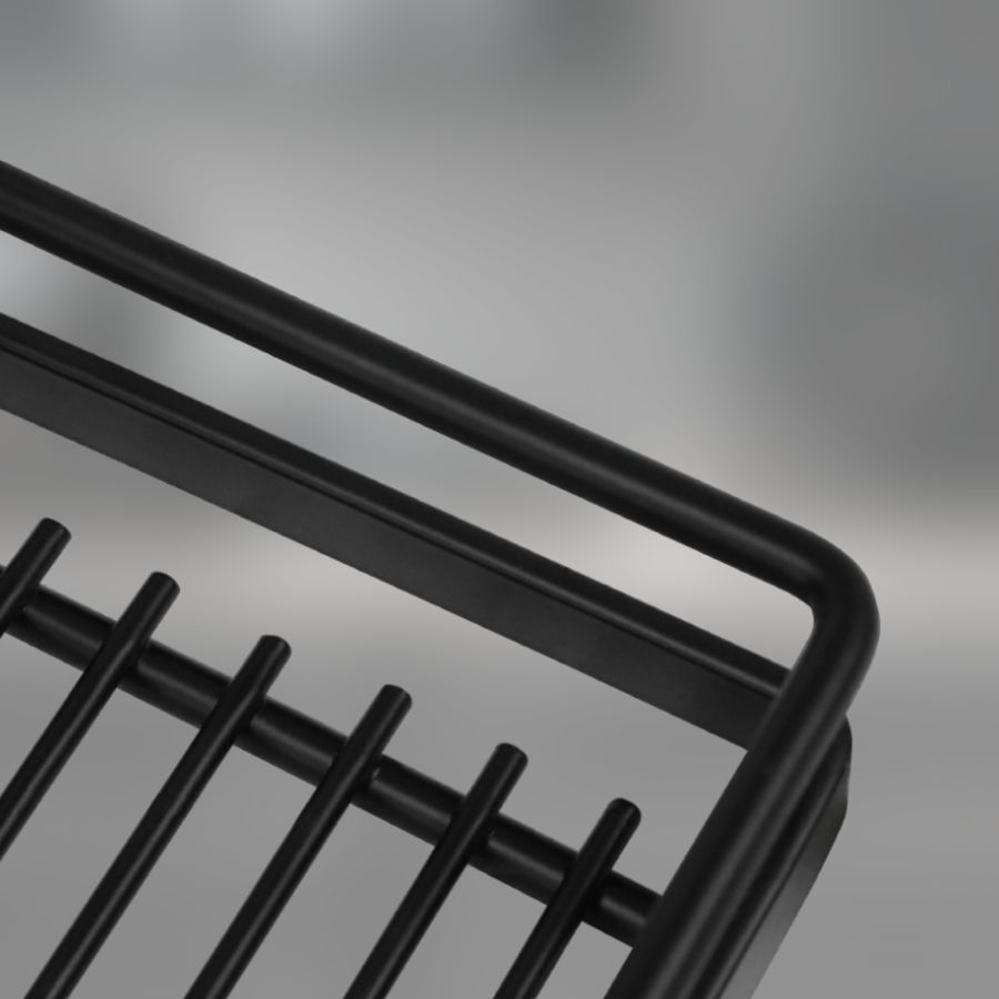 фото Полка одинарная CWJ202F-3 ALBA 220х143х258мм Черный матовый