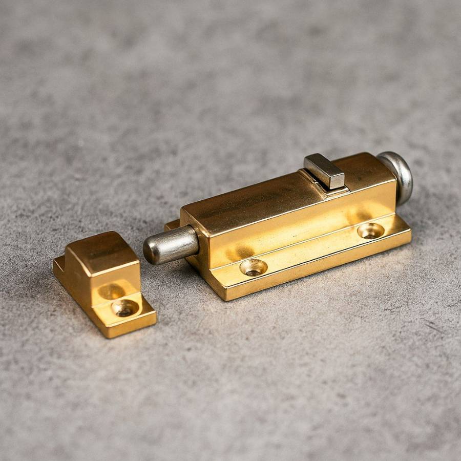 фото Защелка автомат малая, золото (808В)