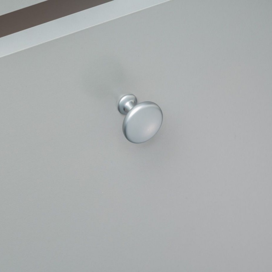 фото Ручка-кнопка КАССИО, хром матовый