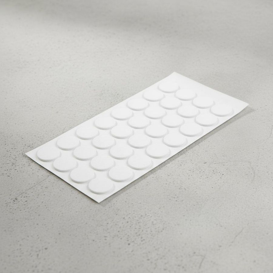 фото Подпятник войлочный d20мм (50 шт на листе) самоклеящийся, цвет белый, Турция