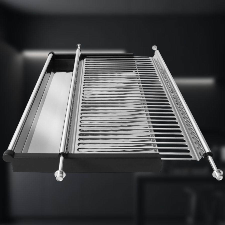 фото Посудосушитель из нержавеющей стали в шкаф 500 мм