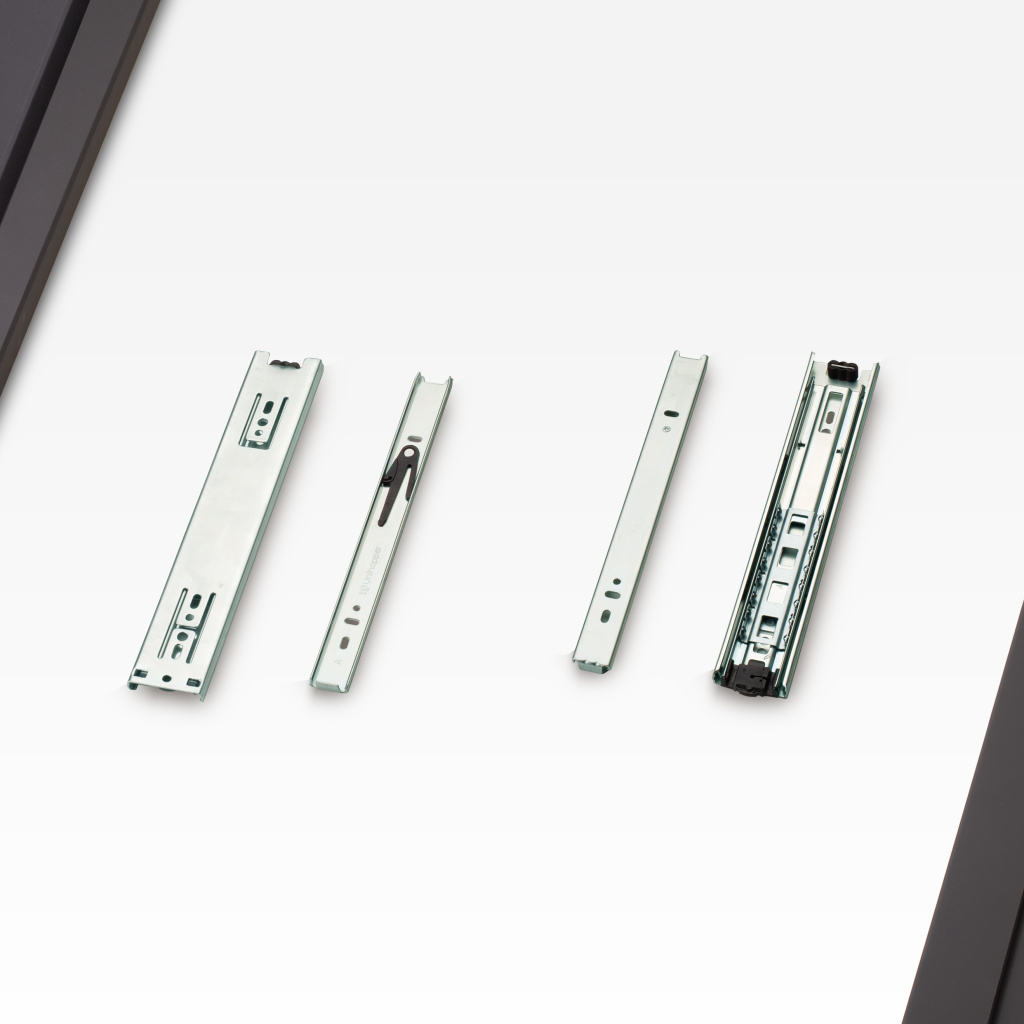 фото Шариковые направляющие полного выдвижения UNIHOPPER 250 мм H=45мм цинк