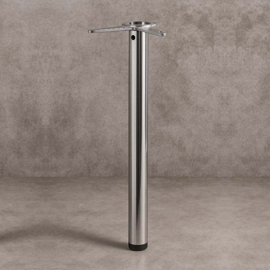 фото Ножка для стола 60х710 комплект усы, хром