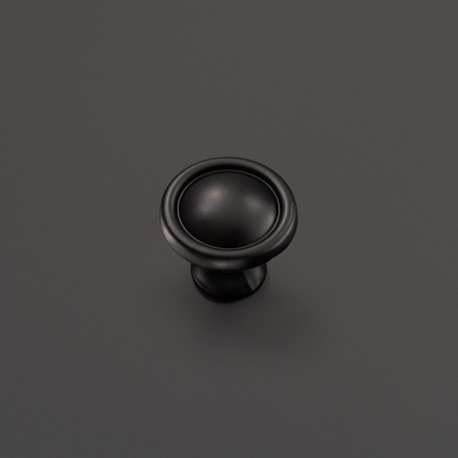 фото Ручка-кнопка ТАРФ, черный матовый