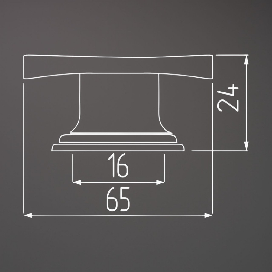 фото Ручка-кнопка ГЕРА, бронза