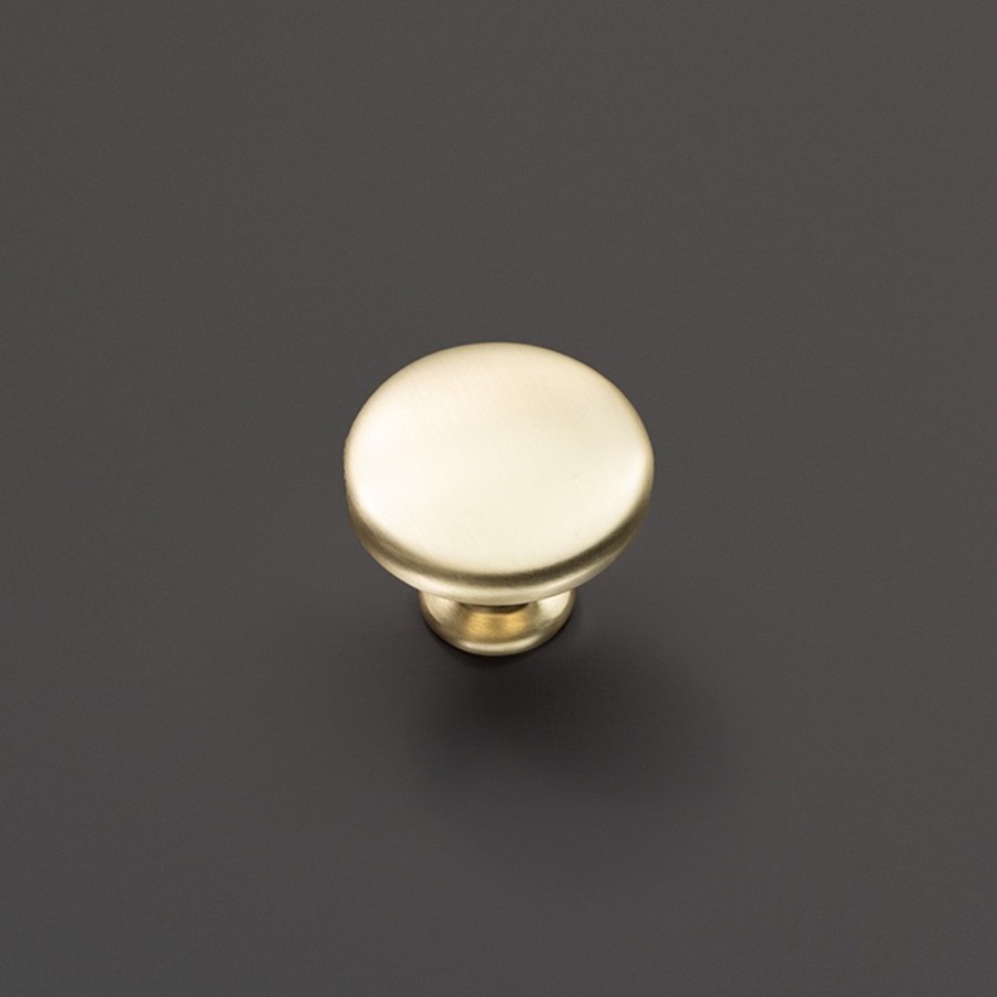 фото Ручка-кнопка КАССИО, золото браш