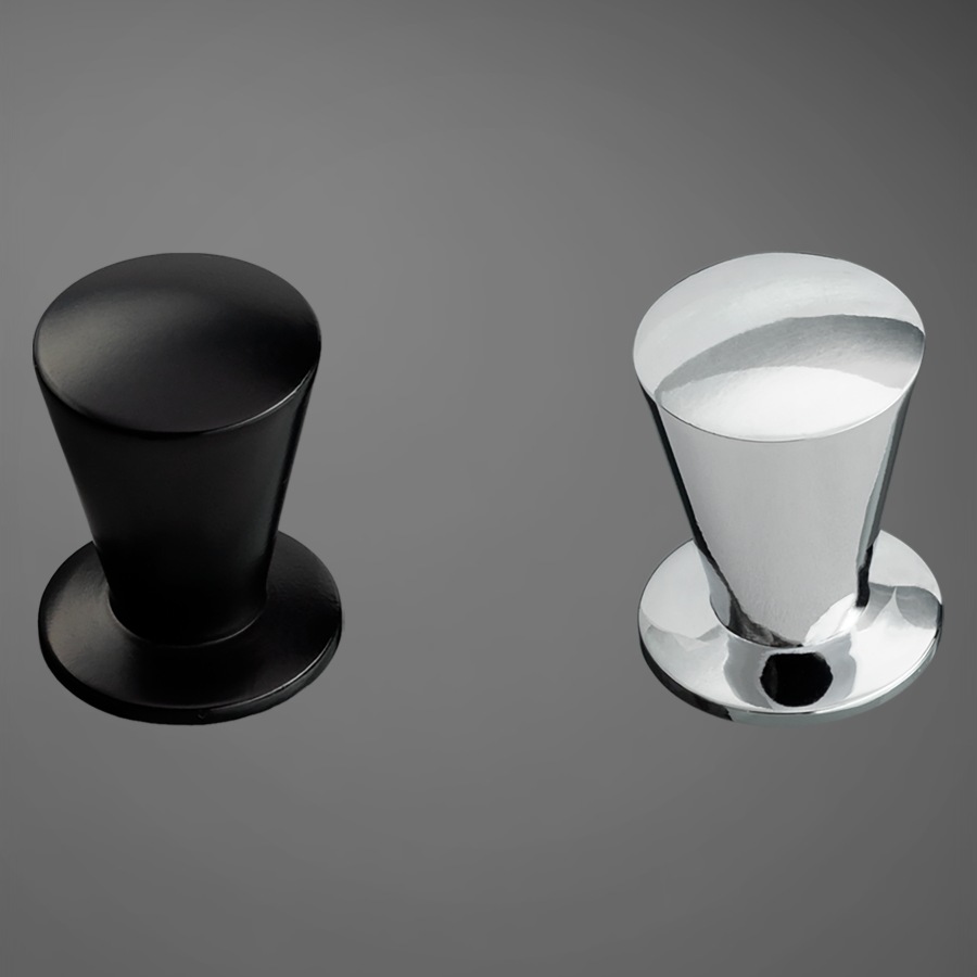 фото Ручка-кнопка ЛИРА, черный матовый