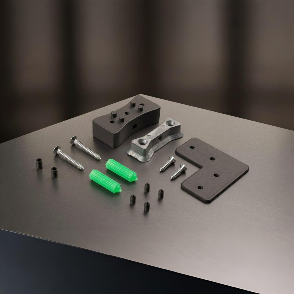 фото Комплект крепления к задней стенке LEGO, цвет серый графит