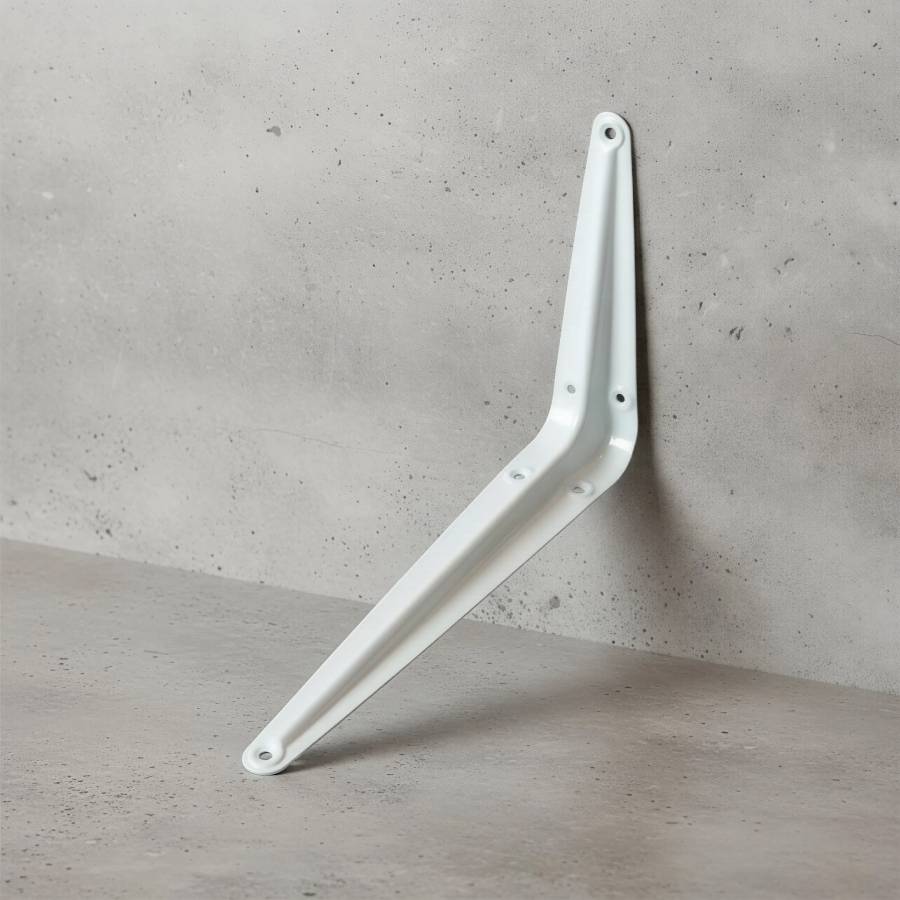 фото Полкодержатель 39105.001 75х30х100 сталь 0,8мм, белый