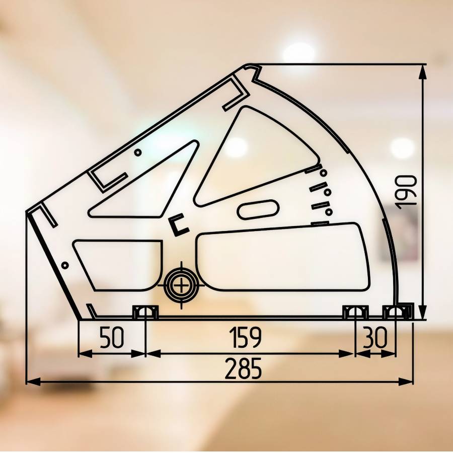 фото Поворотное устройство под обувь, цвет белый