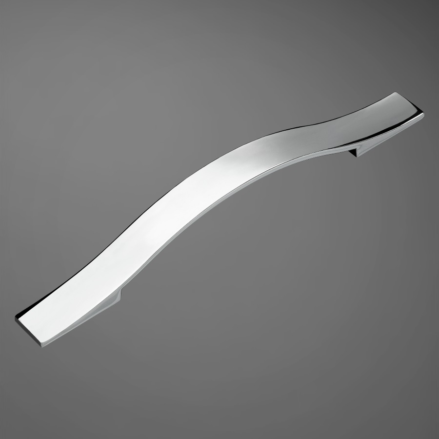 фото Ручка-скоба, 160 мм, хром глянцевый