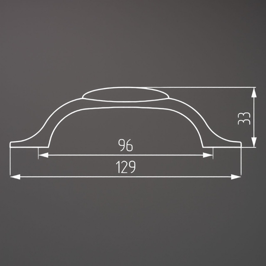 фото Ручка-скоба ЭРИДА, 96 мм, бронза античная