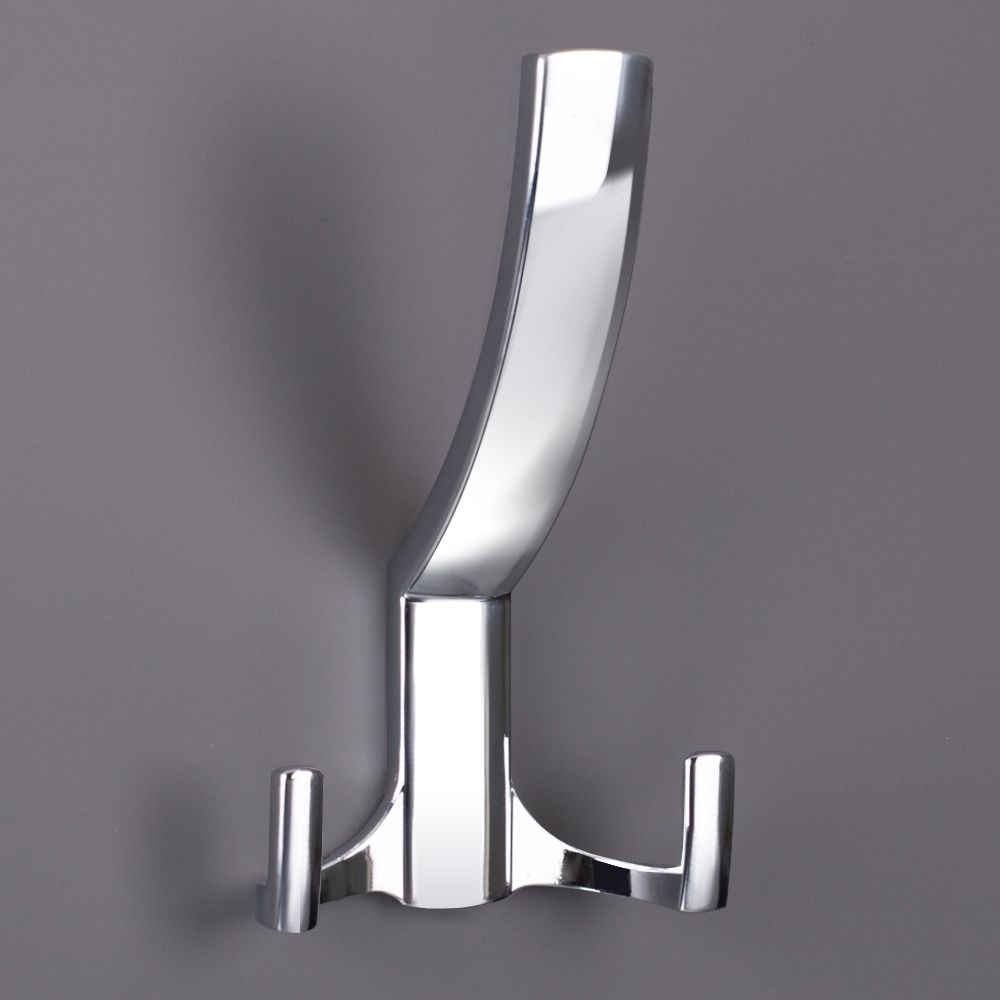 фото Крючок ОДИН трехрожковый, хром глянцевый