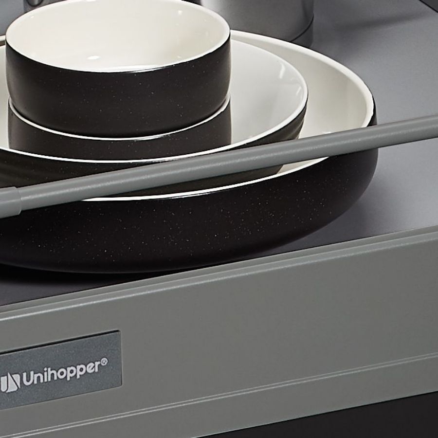 фото Продольный рейлинг 500мм (L+R) графит для установки на любой высоте