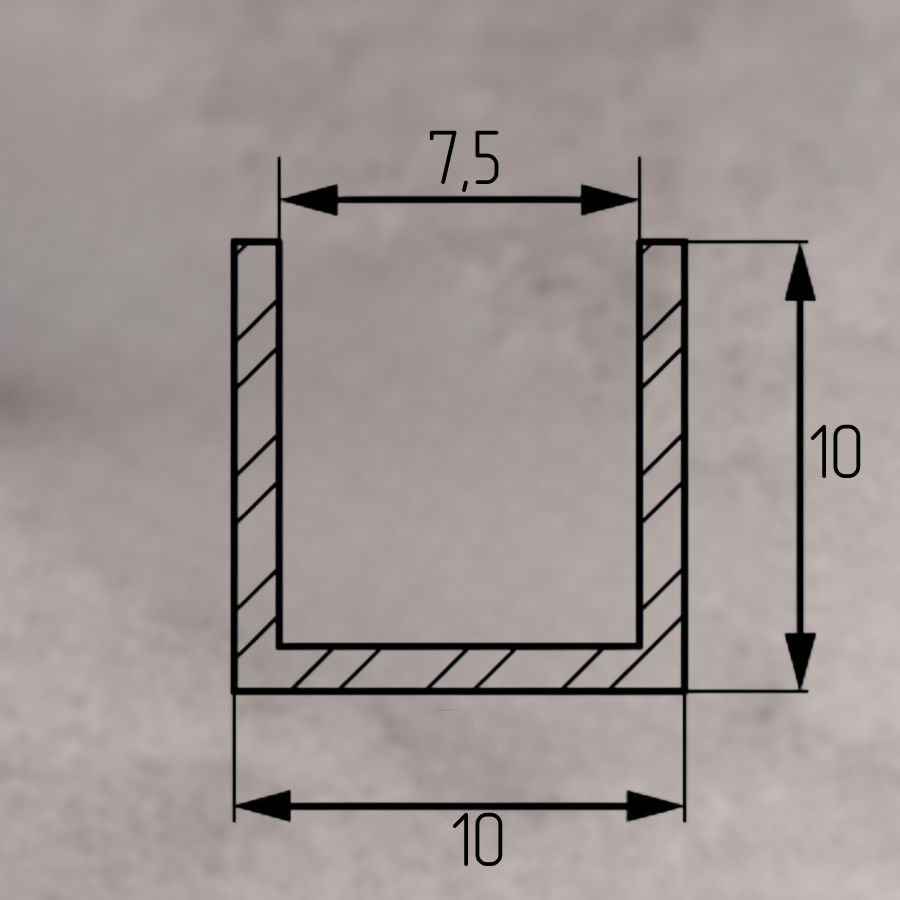 фото Планка д/панелей "Скиф" 6мм 1040 600мм торцевая Белая