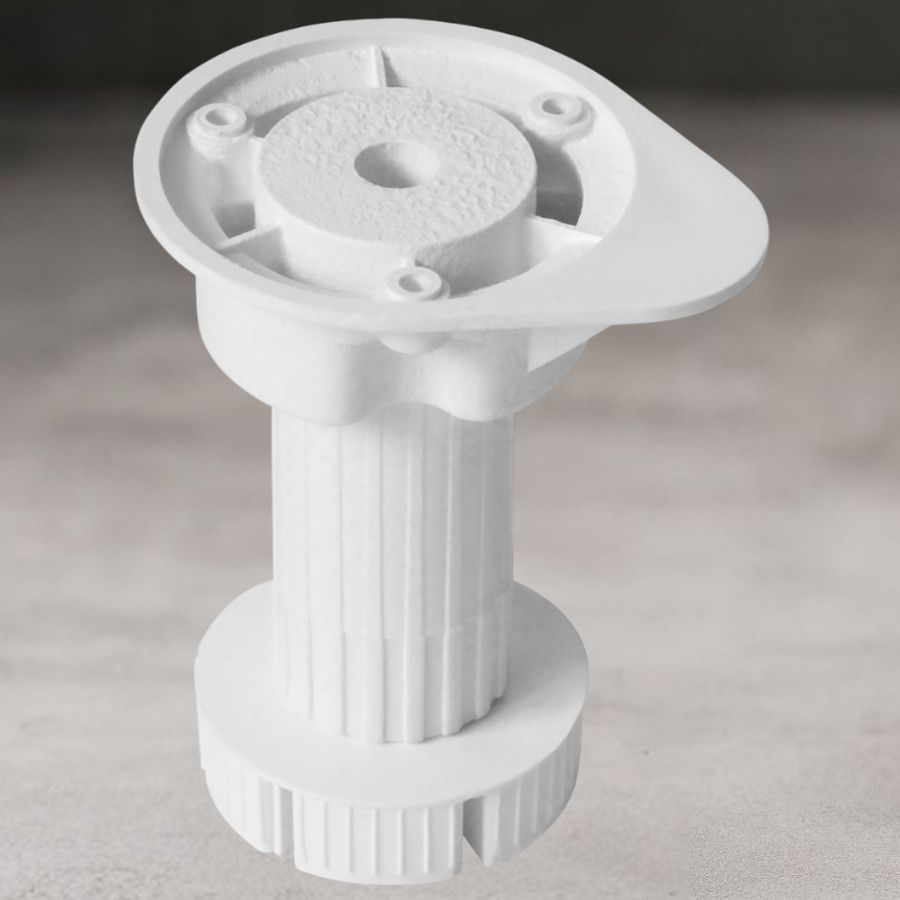 фото Опора кухонная 95-125мм, разборная, белая (без винта и клипсы)