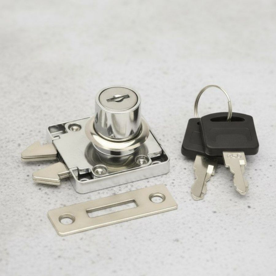 фото Замок LOCK.202.CR, для шкафа-купе