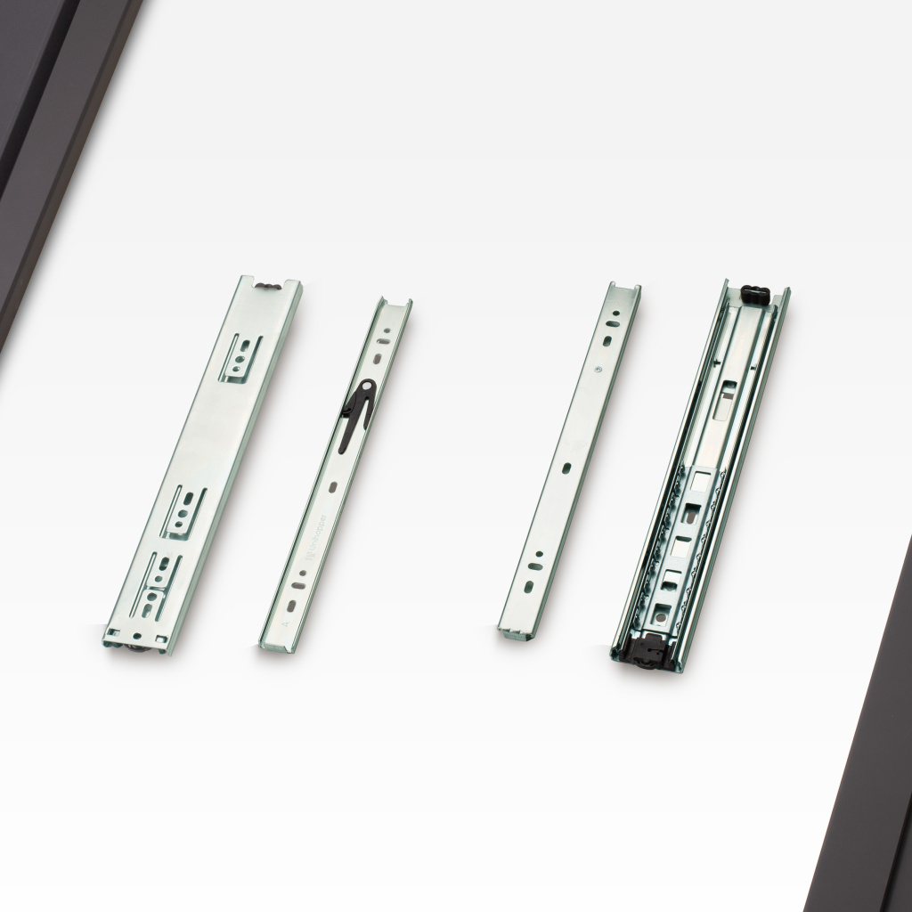 фото Шариковые направляющие полного выдвижения UNIHOPPER 300 мм H=45мм цинк