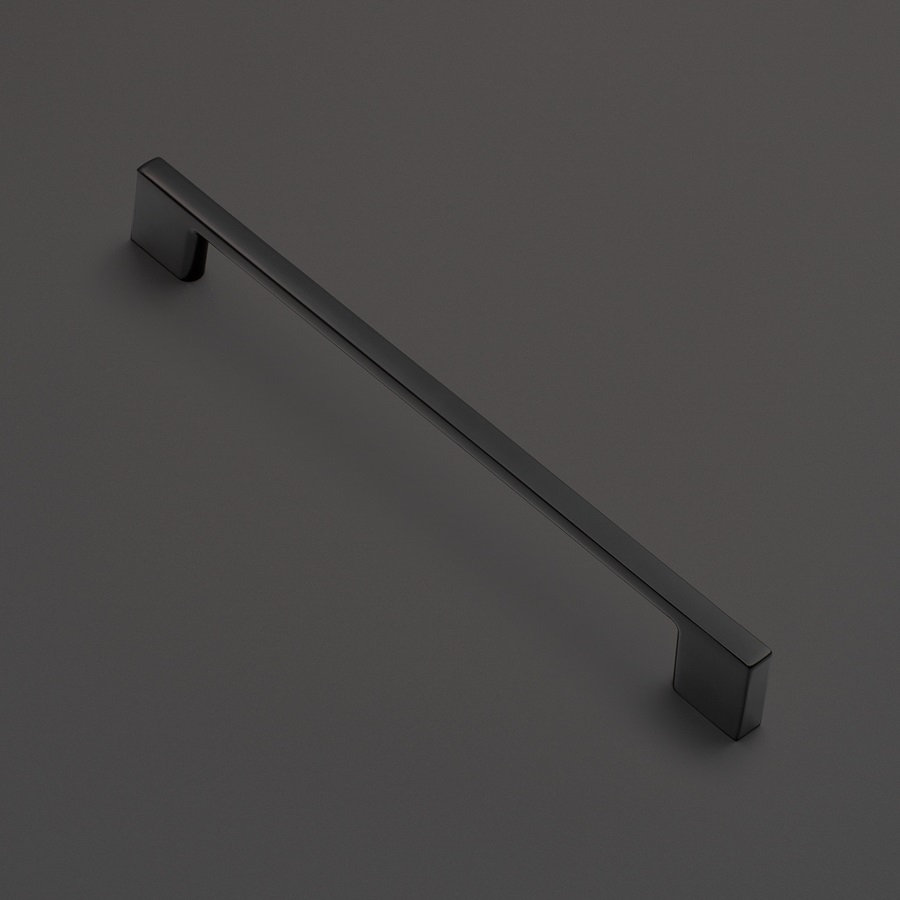 фото Ручка-скоба СИРИУС, 192 мм, черный матовый