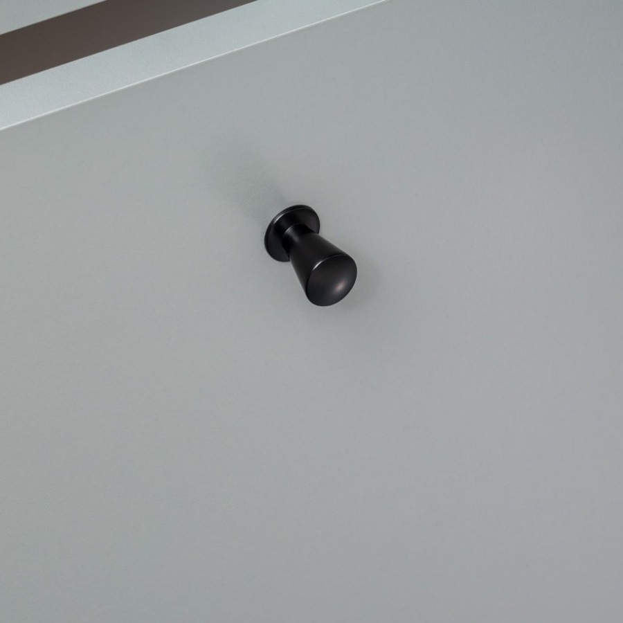 фото Ручка-кнопка ЛИРА, черный матовый