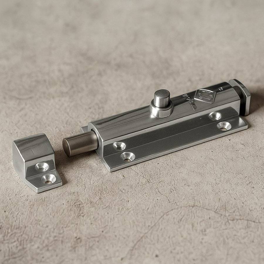 фото Защелка автомат большая, Хром (808А)