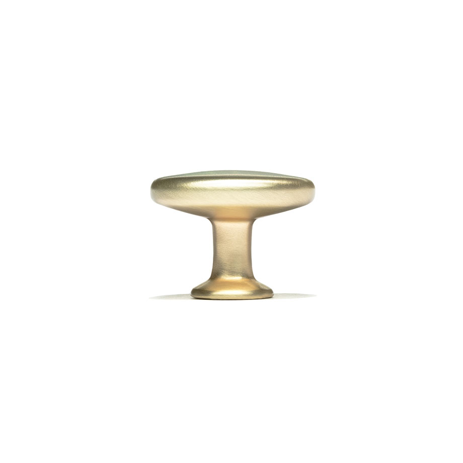 фото Ручка-кнопка КАССИО, золото браш