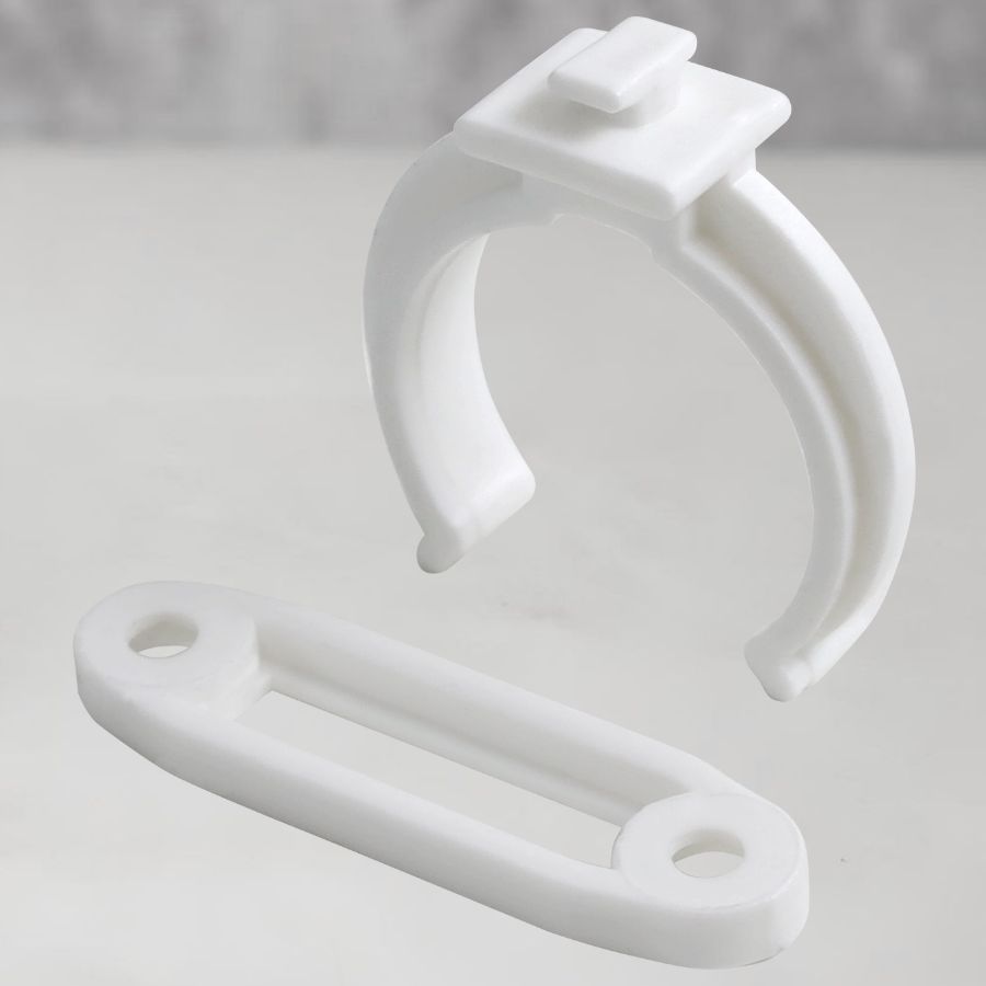 фото Клипса универсальная белая (для кухонной опоры под саморез)