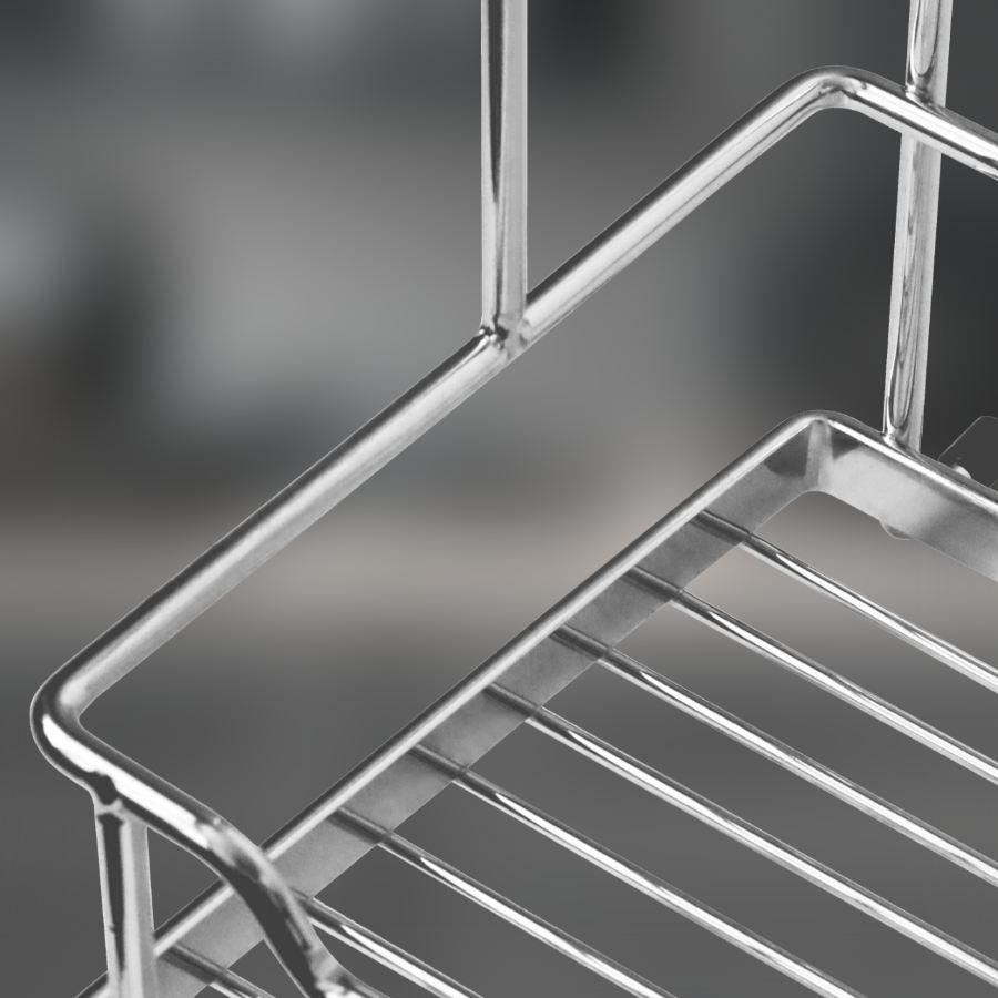 фото Полка двойная CWJ216B-3 ALBA 280x180x410 мм хром