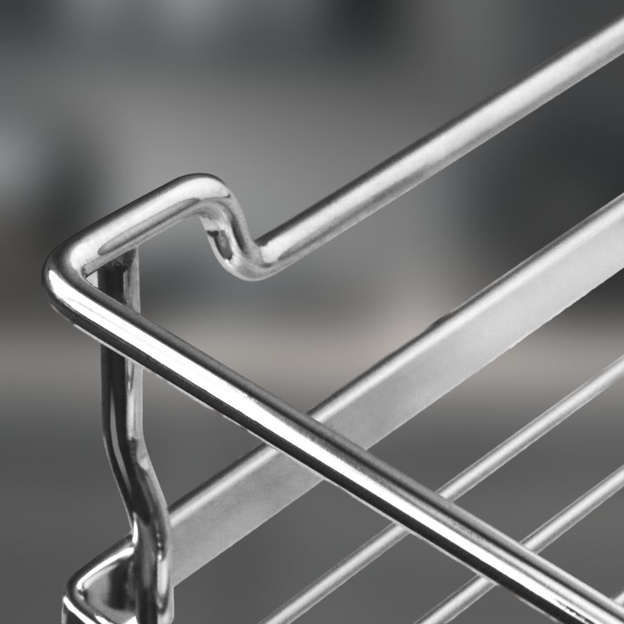 фото Полка двойная CWJ216B-3 ALBA 280x180x410 мм хром