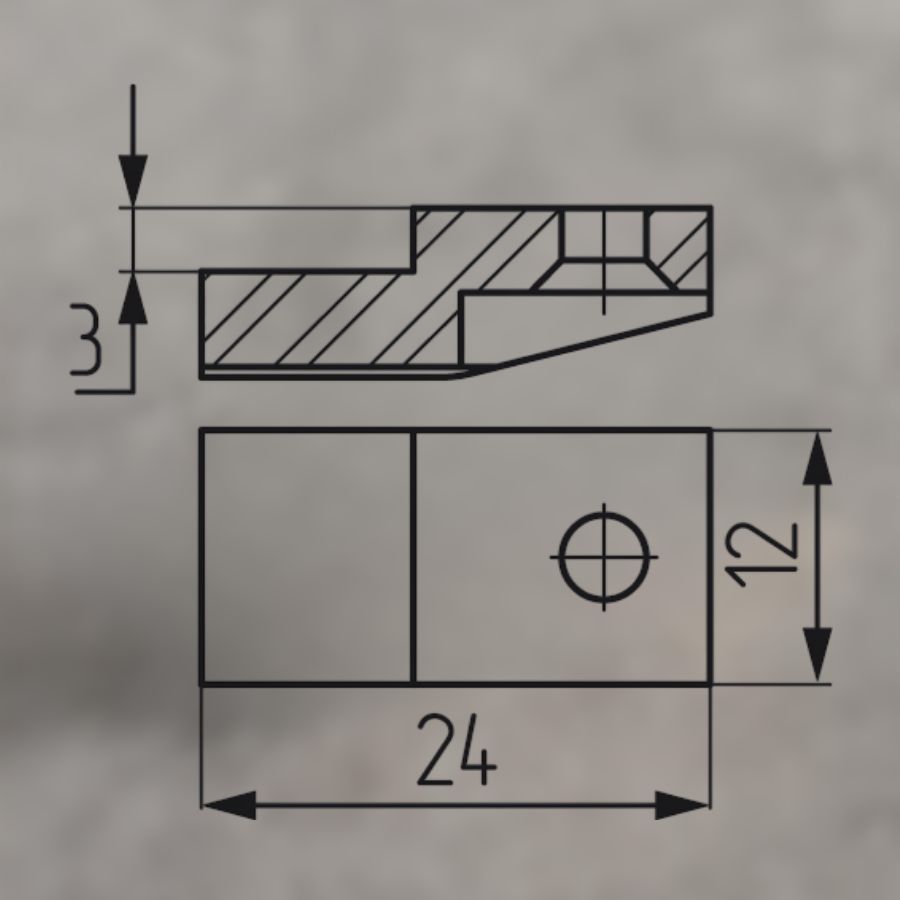 фото  Стеклодержатель белый
