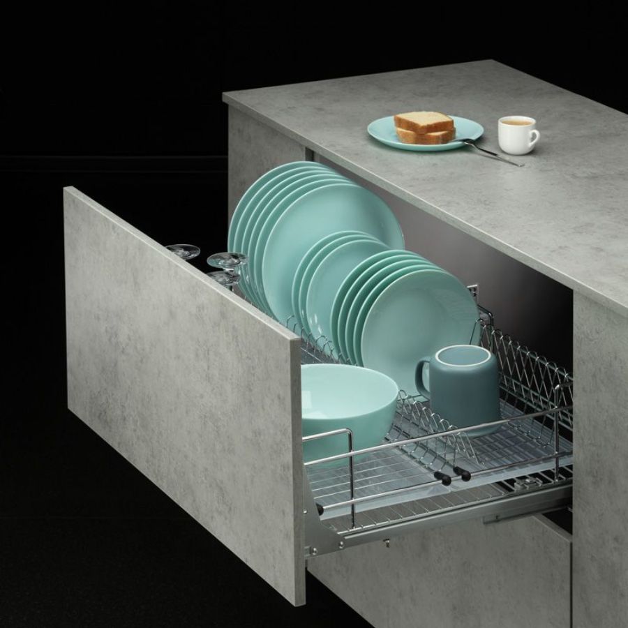 фото Посудосушитель в нижнюю базу 600 мм с доводчиком