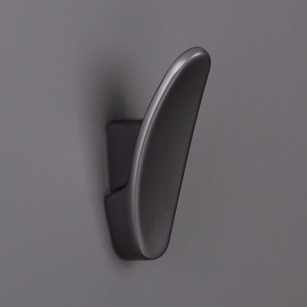 фото Крючок ЛОКИ однорожковый, серый матовый