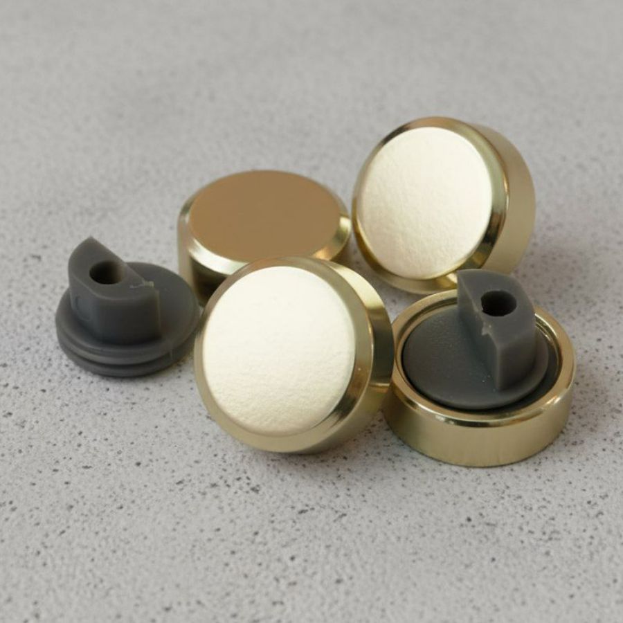 фото Зеркалодержатель металл D=20мм, золото