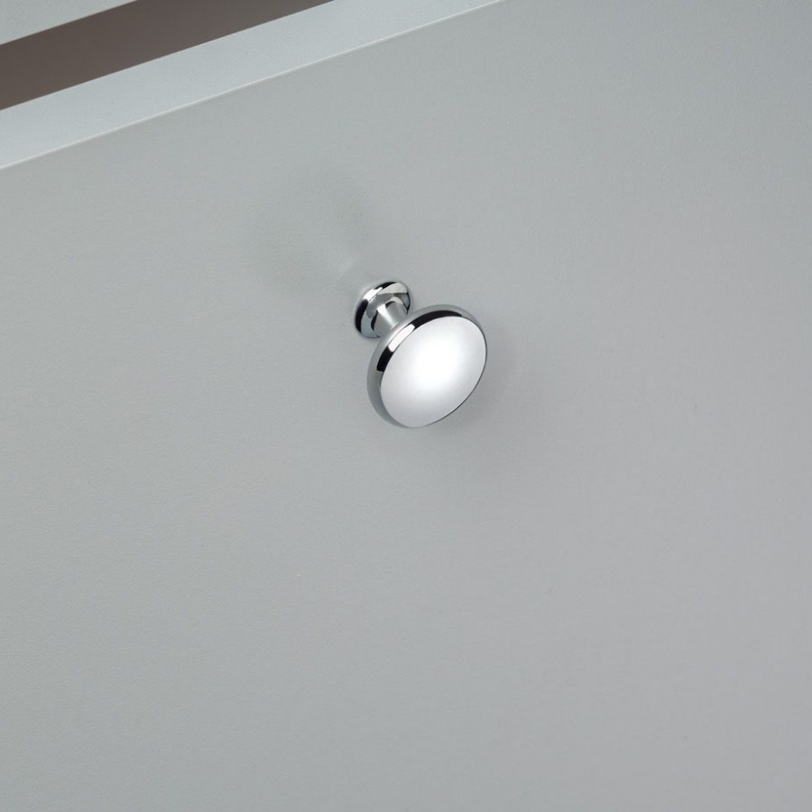 фото Ручка-кнопка КАССИО, хром глянцевый