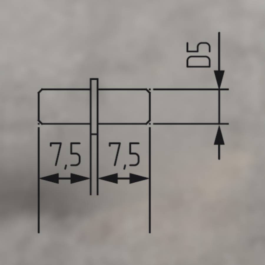 фото Полкодержатель металлический Никель 1/1