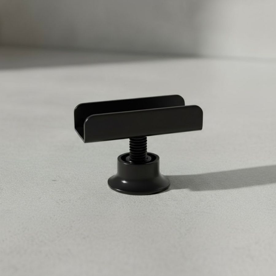 фото Опора регулируемая П образная черная 16 мм