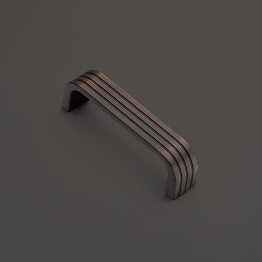 фото Ручка-скоба САРГАС, 96 мм, медь полированная