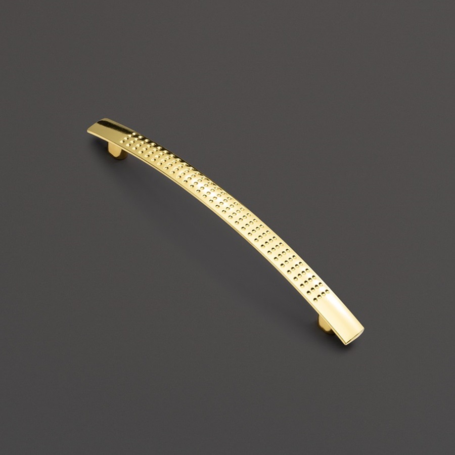 фото Ручка-скоба АЛЬНАИР, 128 мм, золото