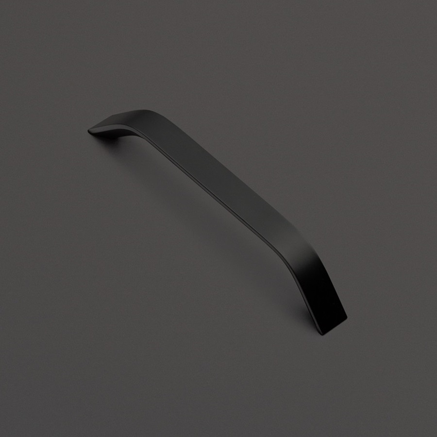 фото Ручка-скоба ДИОНИС, 128 мм, черный матовый