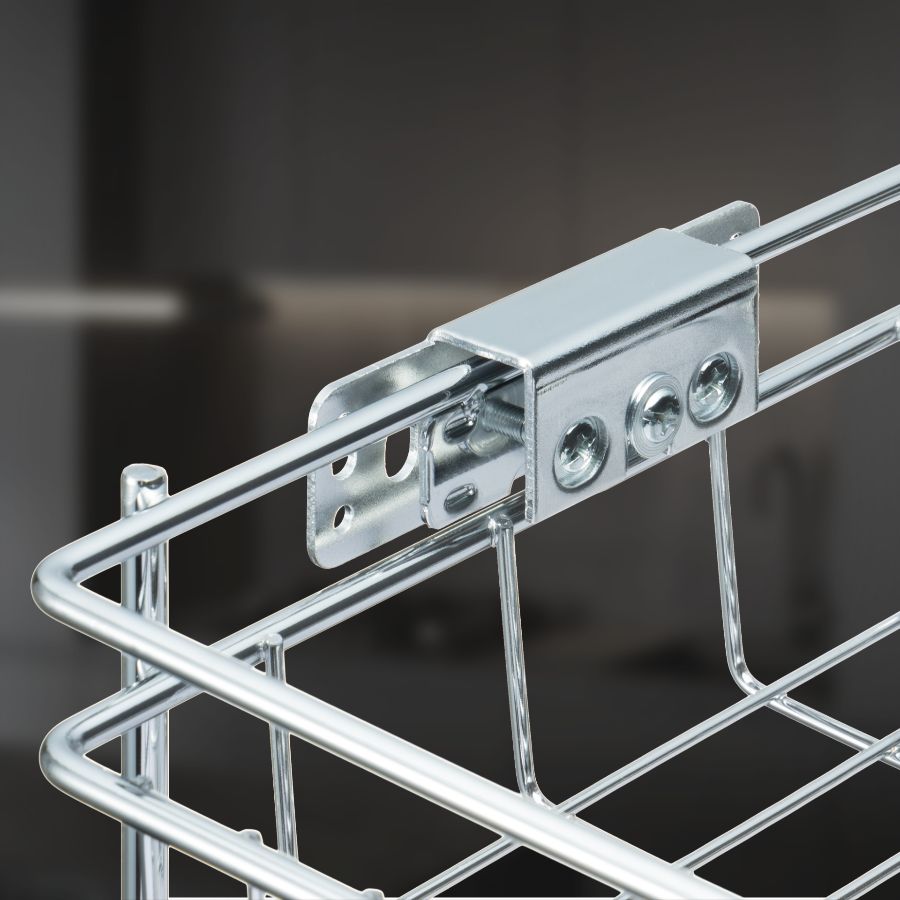 фото Выдвижная корзина двухуровневая в нижнюю базу 500 мм с доводчиком