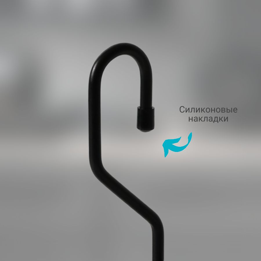 фото Полка угловая К2CWJ201-3 ALBA 220х250х270мм Черный матовый