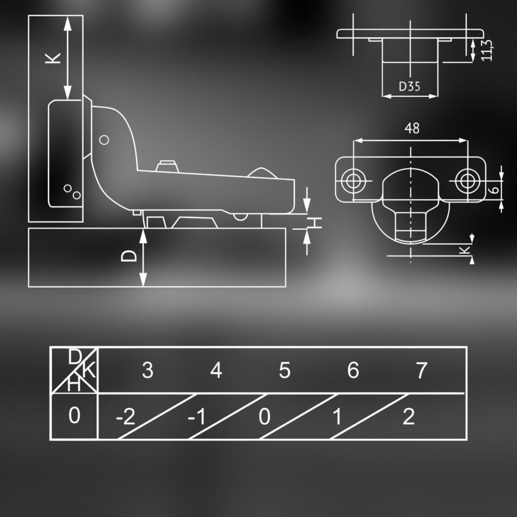 фото Петля вкладная 091370.082 Clip-on с доводчиком
