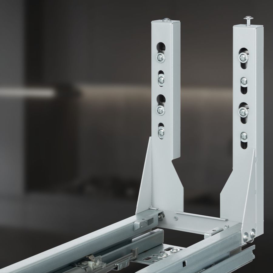 фото Выдвижная корзина двухуровневая в нижнюю базу 200 мм с доводчиком