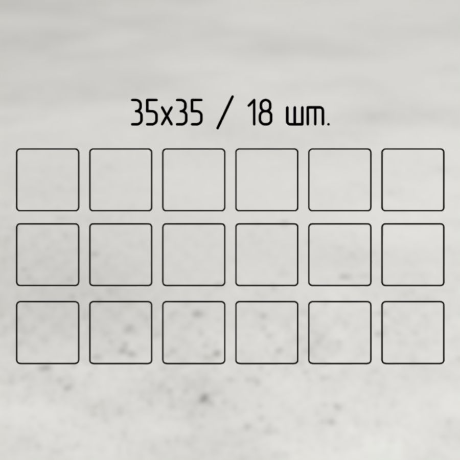 фото Подпятник войлочный 3,5х3,5 см (18 шт на листе) WEISS-A3535, цвет коричневый, Турция