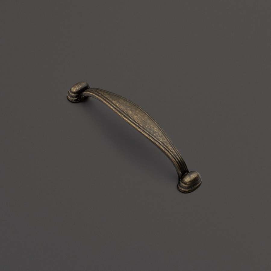 фото Ручка-скоба ЮНОНА, 96 мм, бронза античная