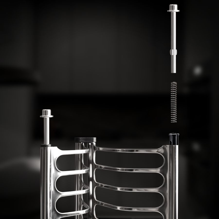 фото Посудосушитель одноуровневый из нержавеющей стали в шкаф 500 мм