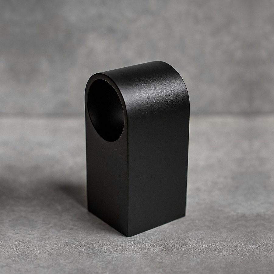 фото Держатель для рейлинга "Стандарт", черный матовый