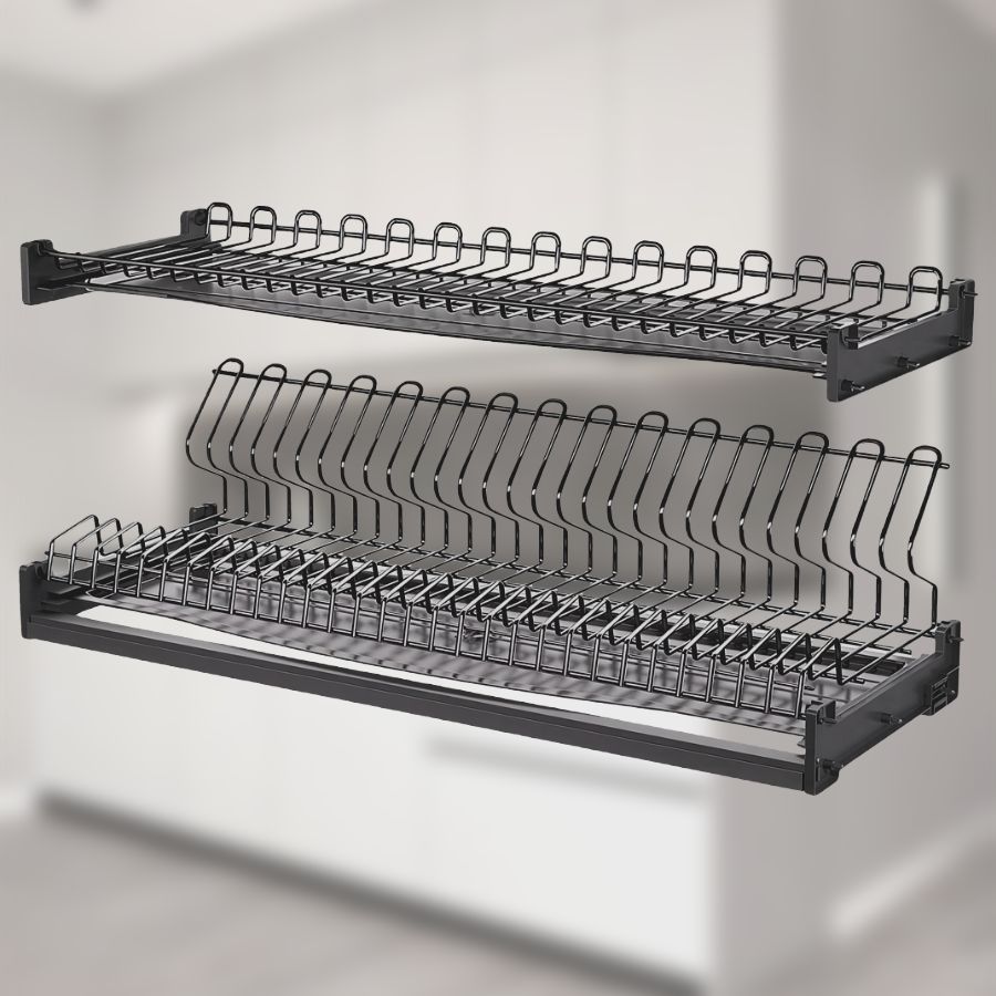 фото Посудосушитель VESPLINE в цвете "серый графит" в шкаф 800 мм