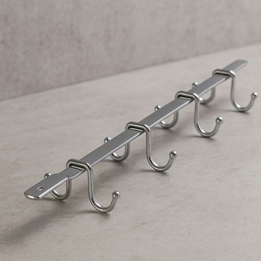 фото Держатель с крючками BJ003 ALBA 90х380х45мм